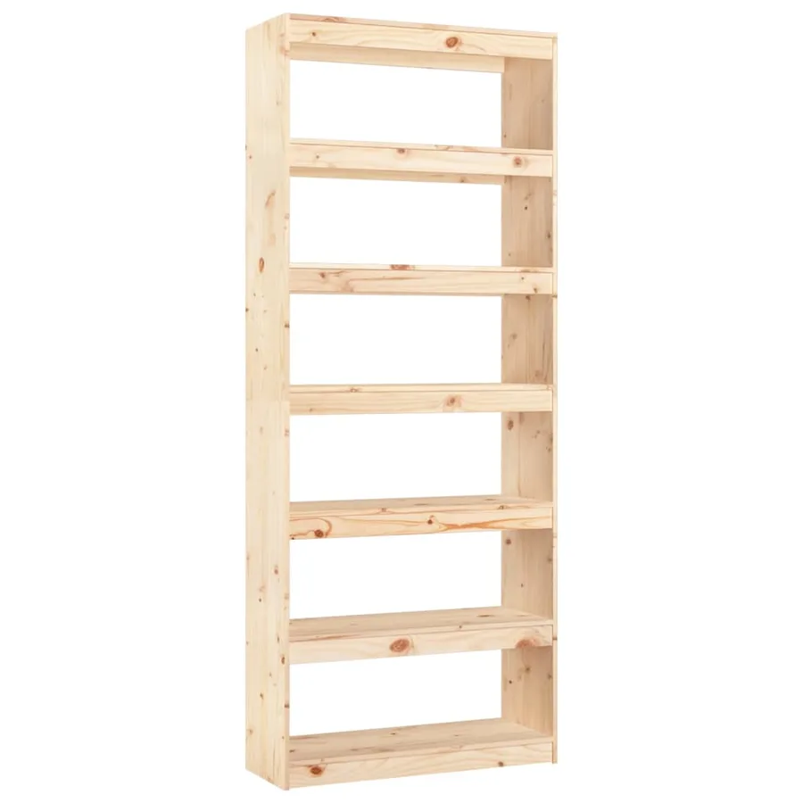 Bibliothèque/Séparateur de pièce 80x30x199,5 cm pin massif - 2