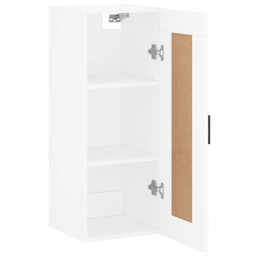 Armoire murale blanc 34,5x34x90 cm bois d'ingénierie - 7