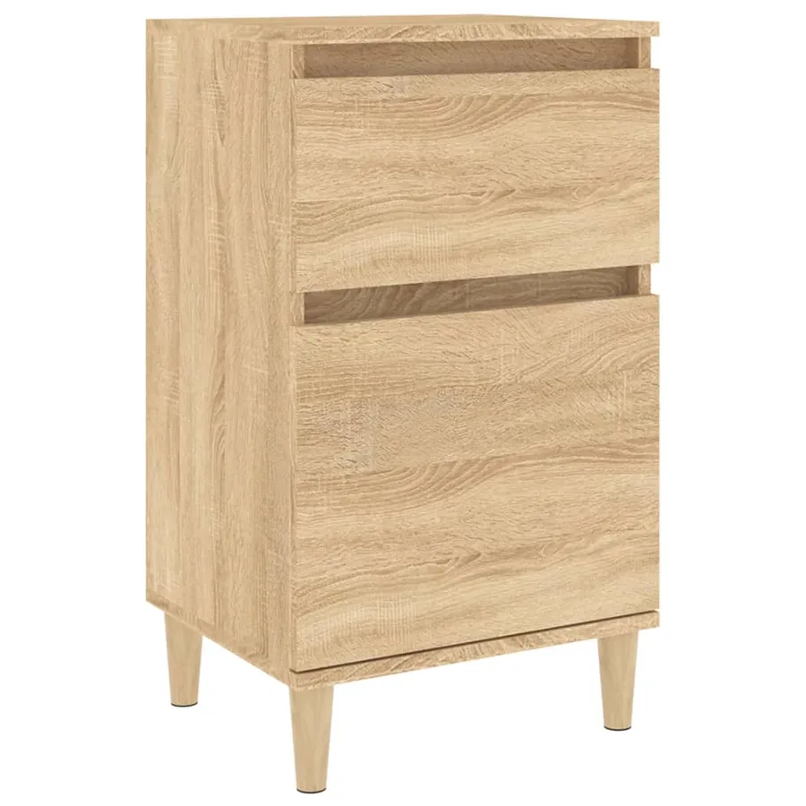 Table de chevet chêne sonoma 40x35x70 cm - 2