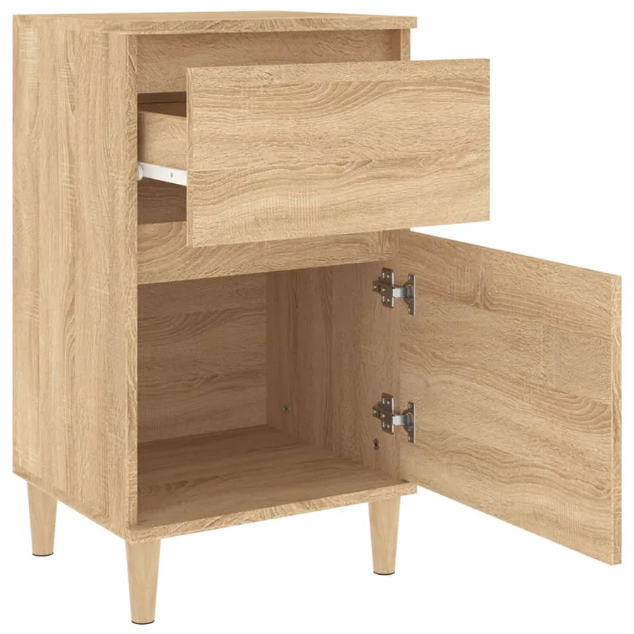 Table de chevet chêne sonoma 40x35x70 cm - 8