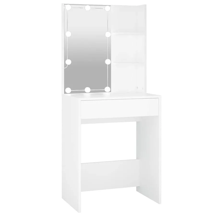 Coiffeuse avec LED blanc 60x40x140 cm - 2