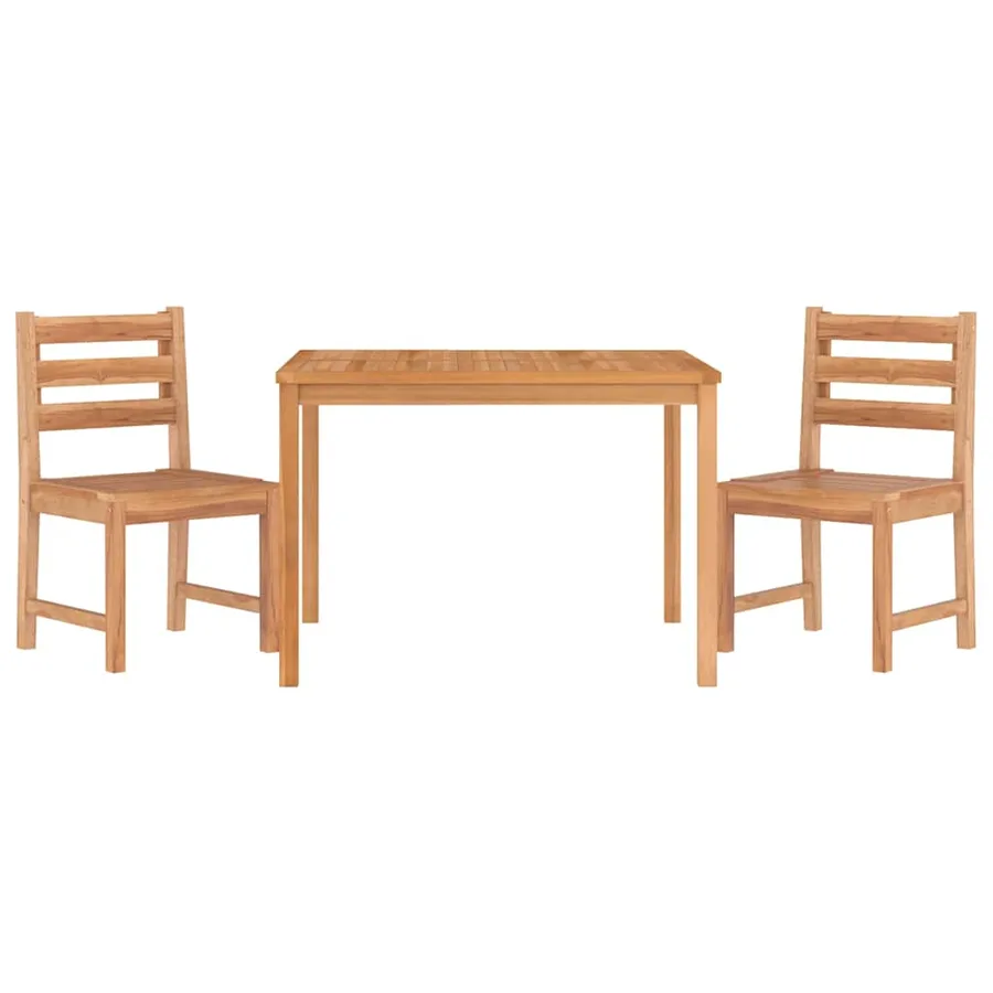Ensemble à manger de jardin 3 pcs Bois de teck massif - 3