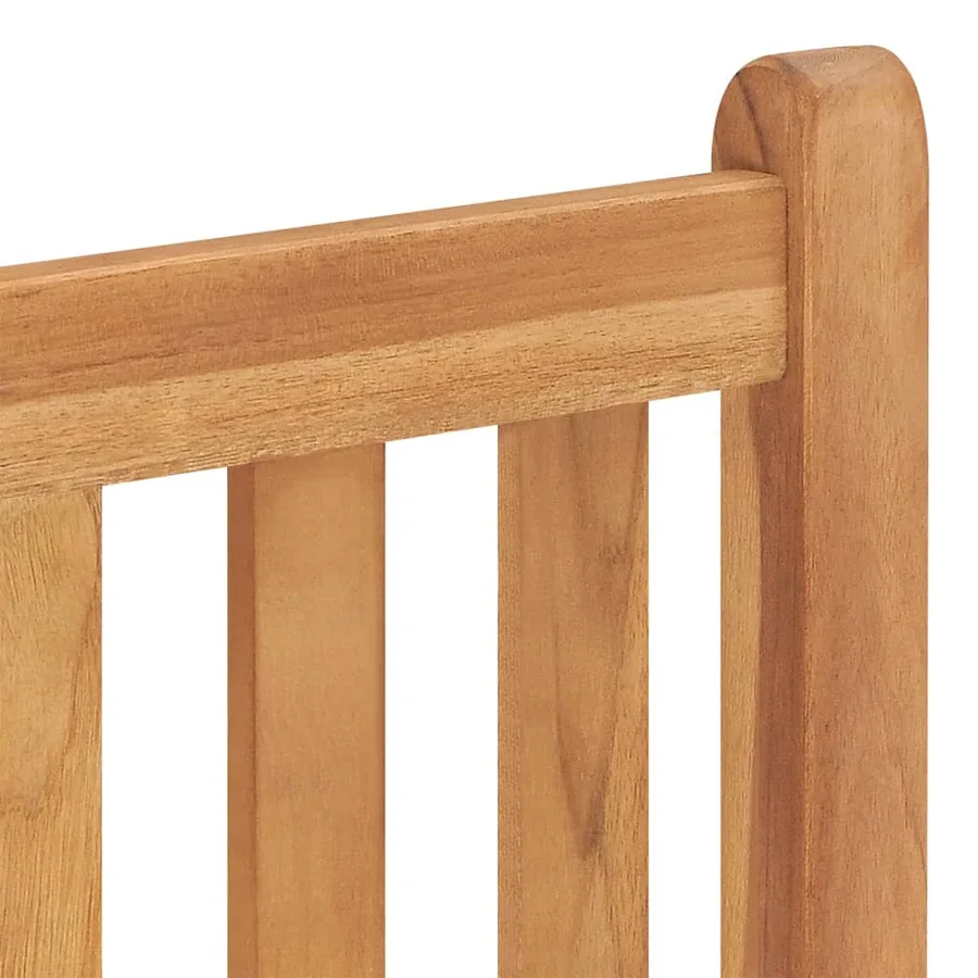 Ensemble à manger de jardin 5pcs Bois de teck massif - 7