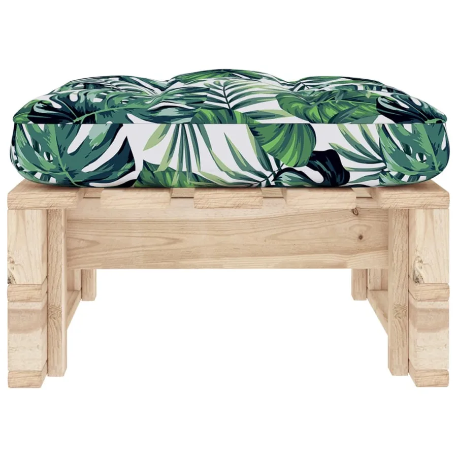 Pouf palette de jardin bois de pin imprégné - 4