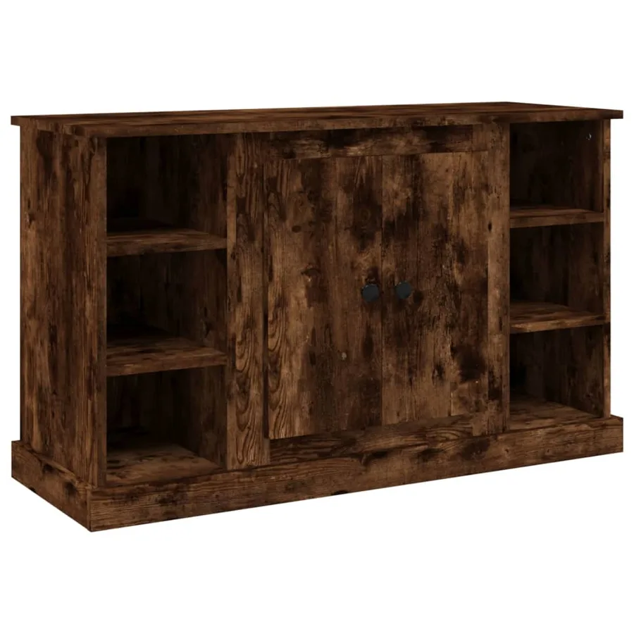 Buffet Chêne fumé 100x35,5x60 cm Bois d'ingénierie - 2
