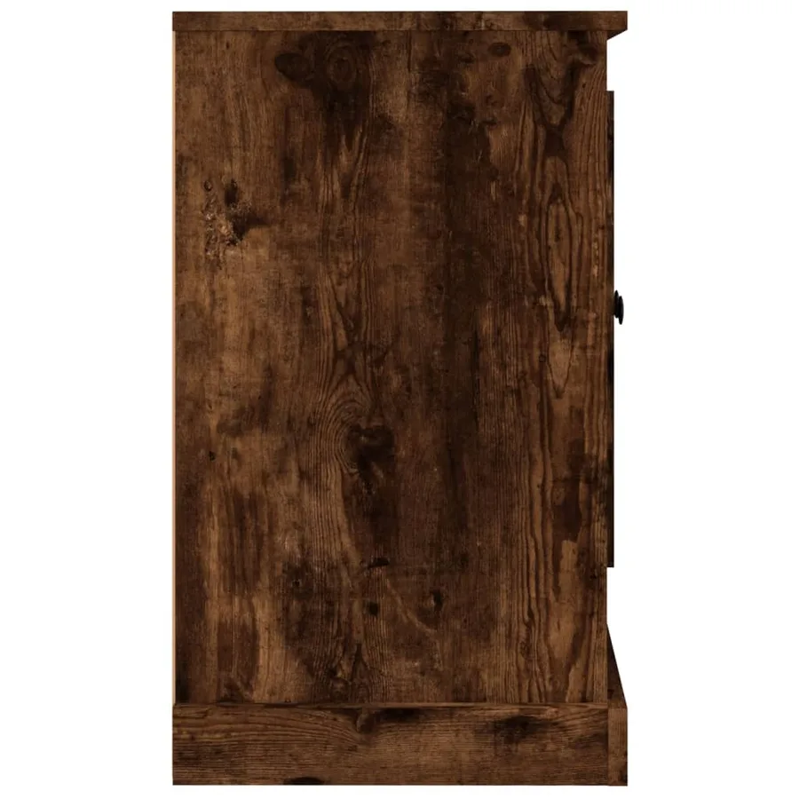 Buffet Chêne fumé 100x35,5x60 cm Bois d'ingénierie - 7
