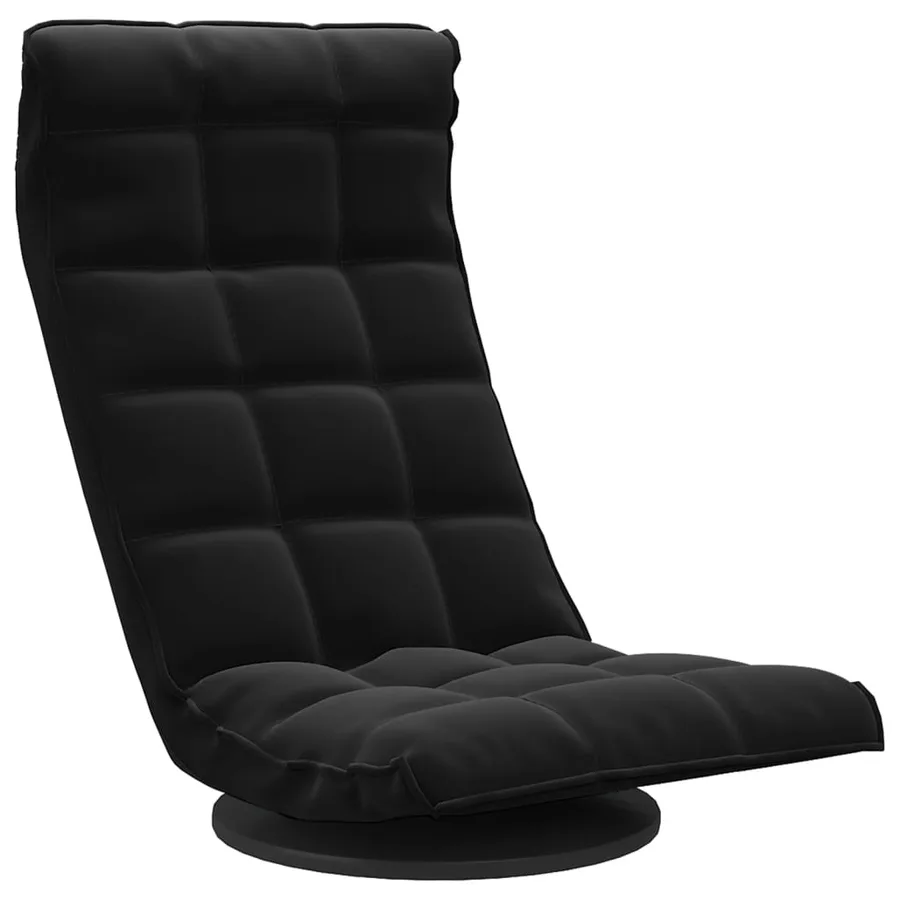 Chaise de sol pivotante Noir Velours - 2