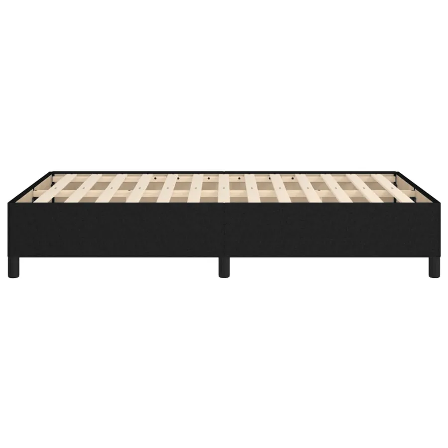 Cadre de lit sans matelas noir 120x200 cm tissu - 6