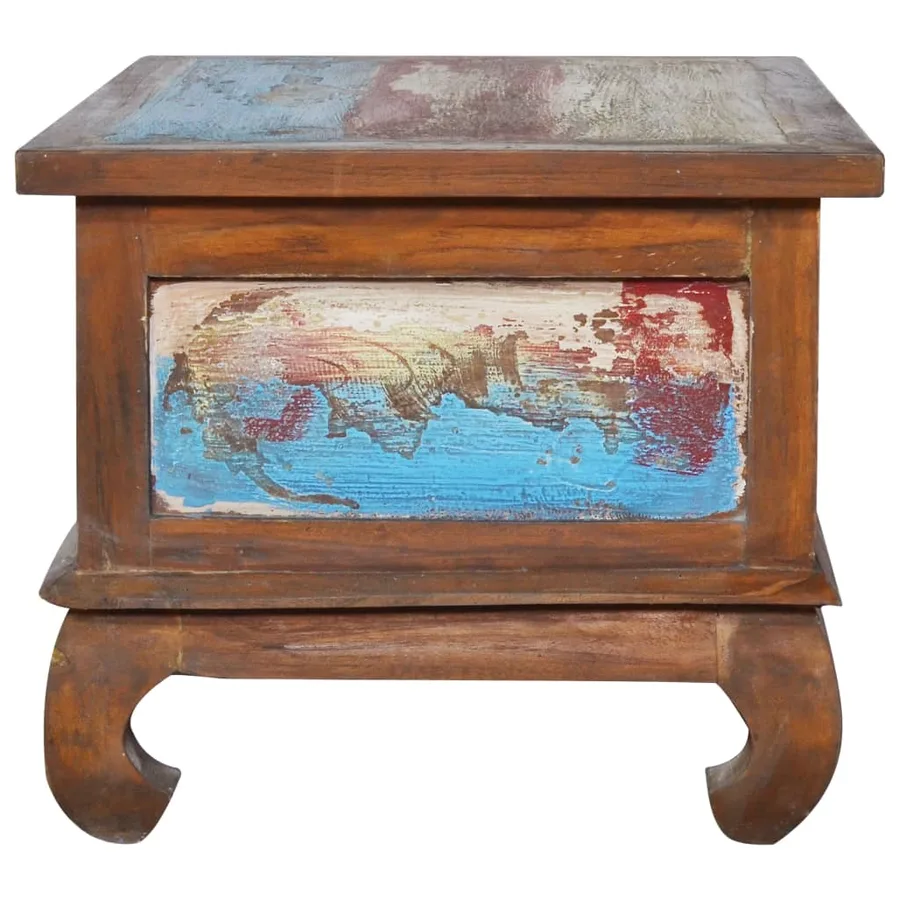 Table basse 80x50x40 cm Bois de teck récupéré - 4