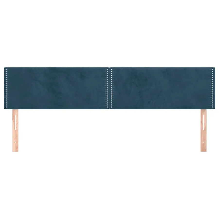 Têtes de lit Bleu foncé 200 x 5 x 78/88 cm Velours - 3
