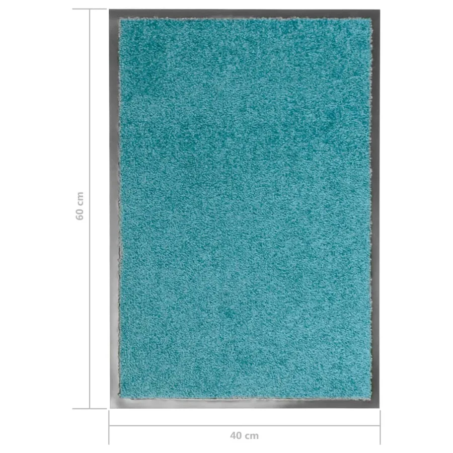Paillasson lavable Cyan 40x60 cm - 6