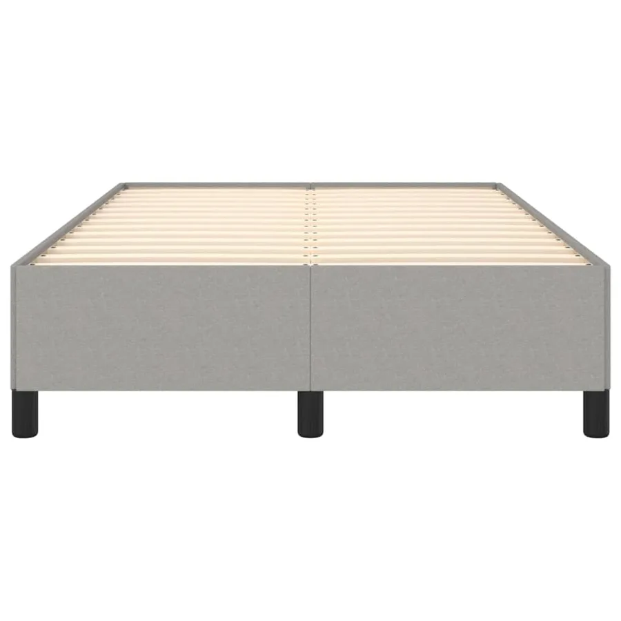 Cadre de lit sans matelas gris clair 120x200 cm tissu - 5