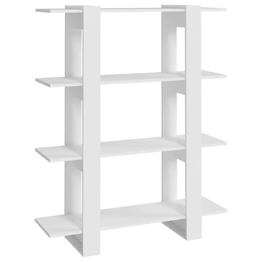 Bibliothèque/Séparateur de pièce Blanc 100x30x123,5 cm - 2