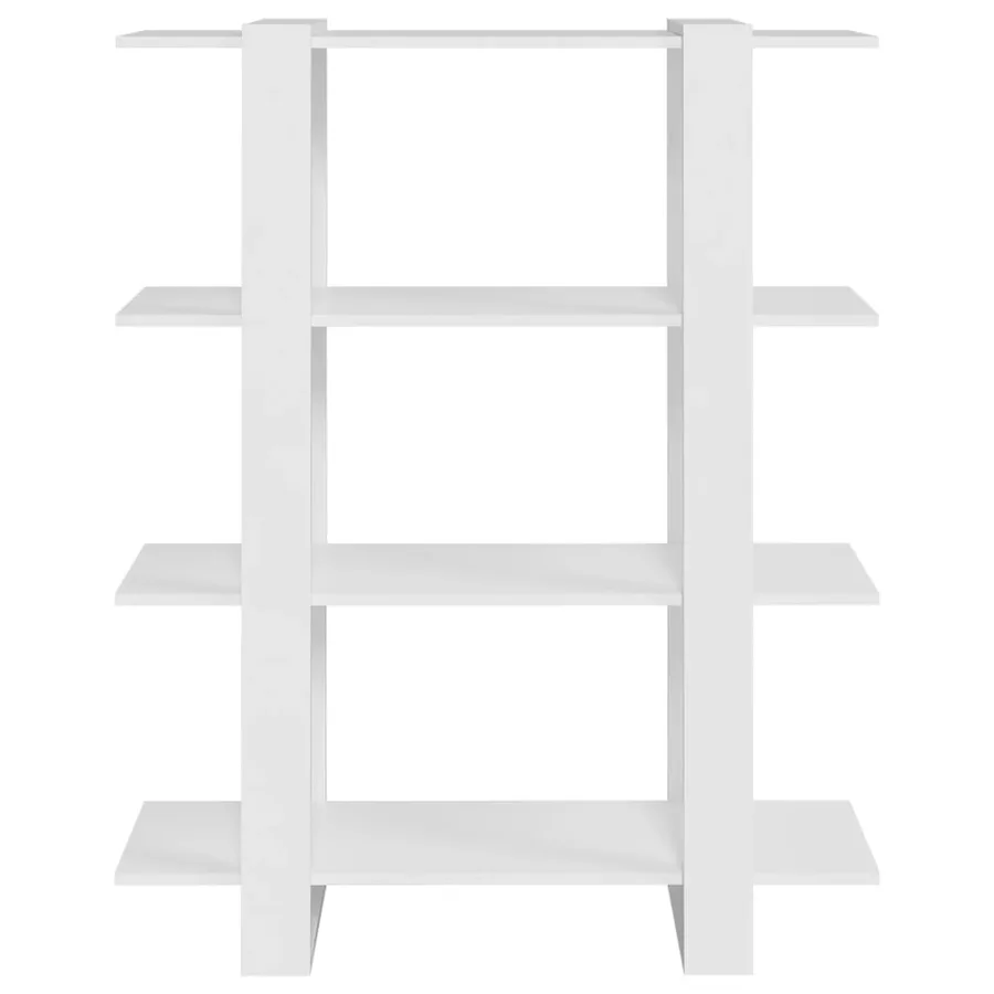 Bibliothèque/Séparateur de pièce Blanc 100x30x123,5 cm - 3