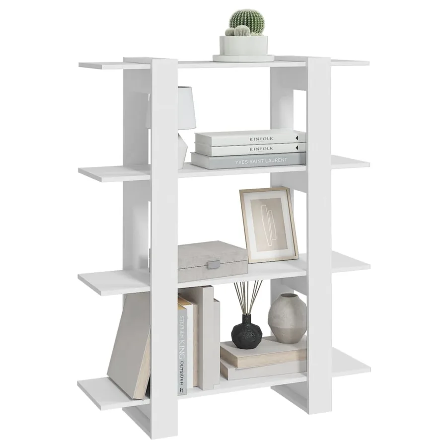 Bibliothèque/Séparateur de pièce Blanc 100x30x123,5 cm - 5