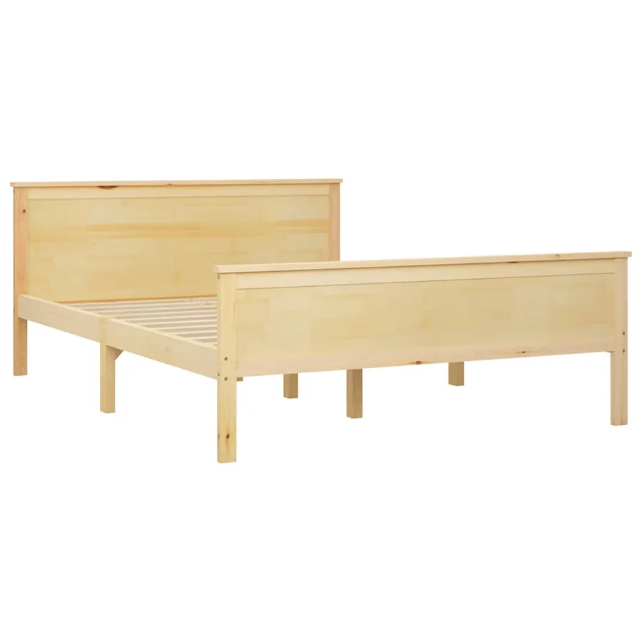 Cadre de lit sans matelas bois massif de pin 140x200 cm - 3