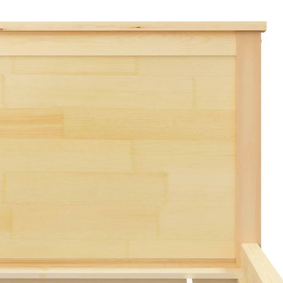Cadre de lit sans matelas bois massif de pin 140x200 cm - 6