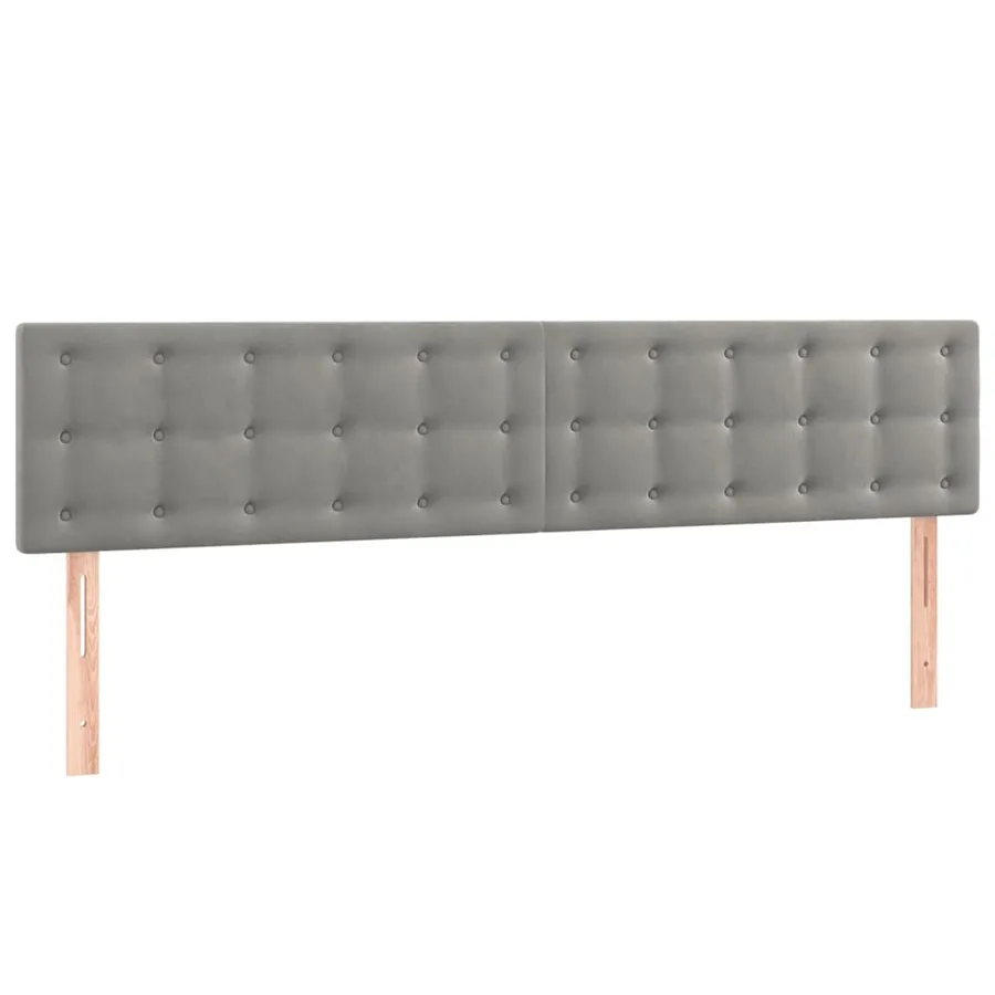 Sommier à lattes de lit matelas et LED Gris clair 200x200 cm - 7