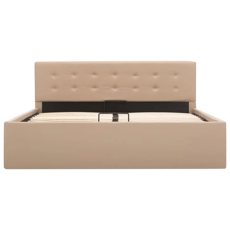 Cadre de lit à rangement hydraulique sans matelas 140x200 cm - 4