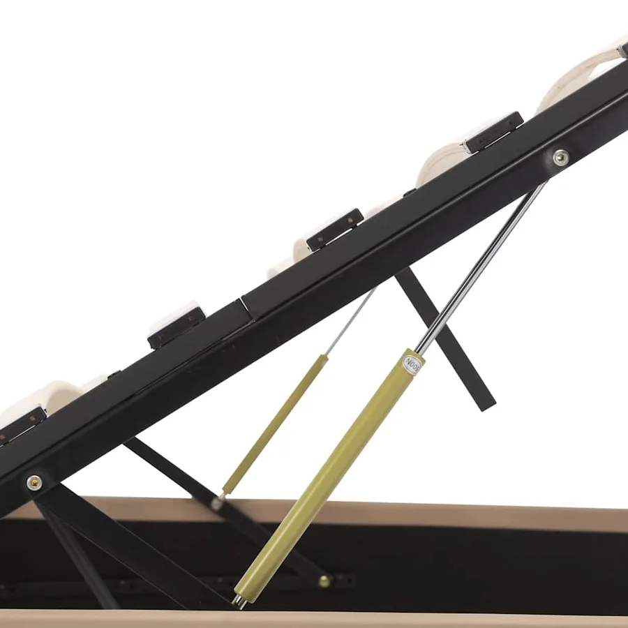 Cadre de lit à rangement hydraulique sans matelas 140x200 cm - 7