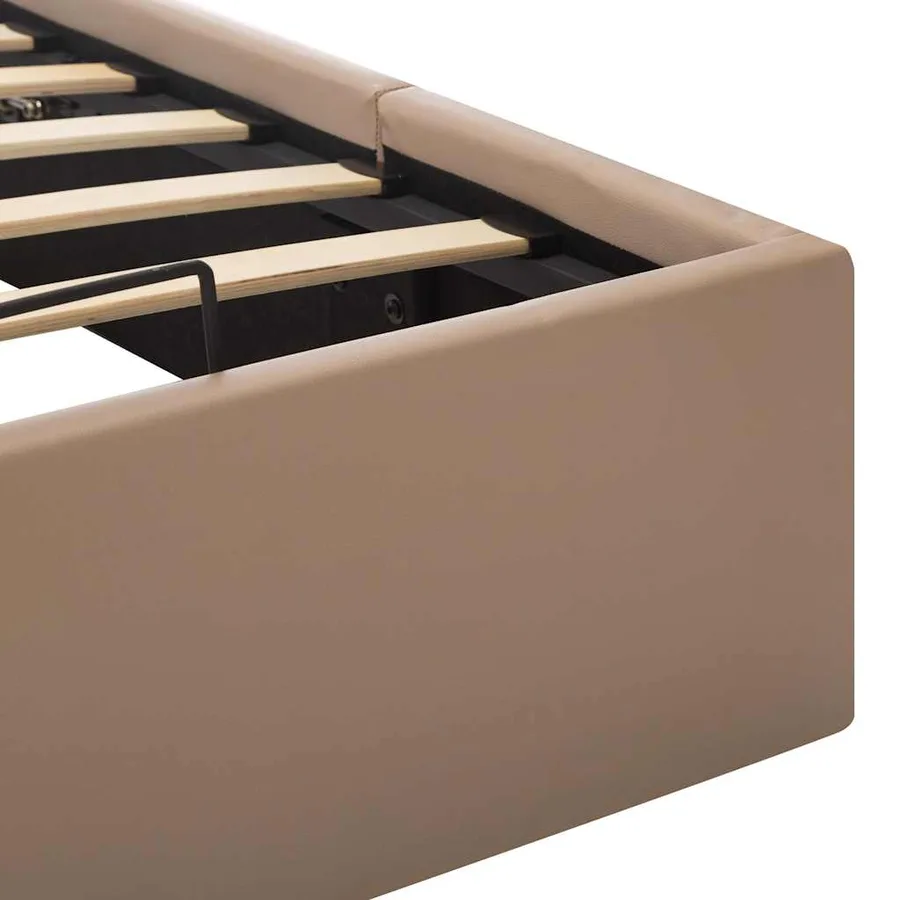 Cadre de lit à rangement hydraulique sans matelas 140x200 cm - 9