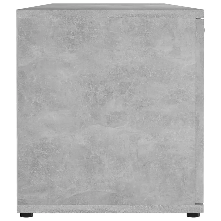 Meuble TV Gris béton 120x34x37 cm Bois d’ingénierie - 8