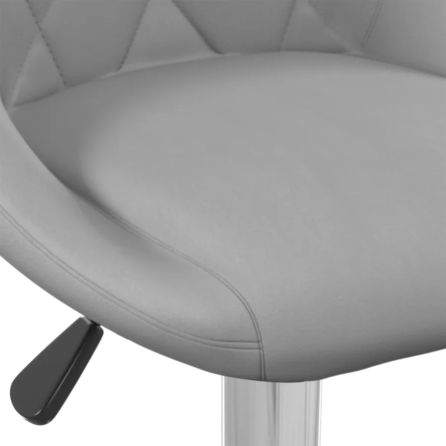Tabourets de bar lot de 2 gris clair velours - 8