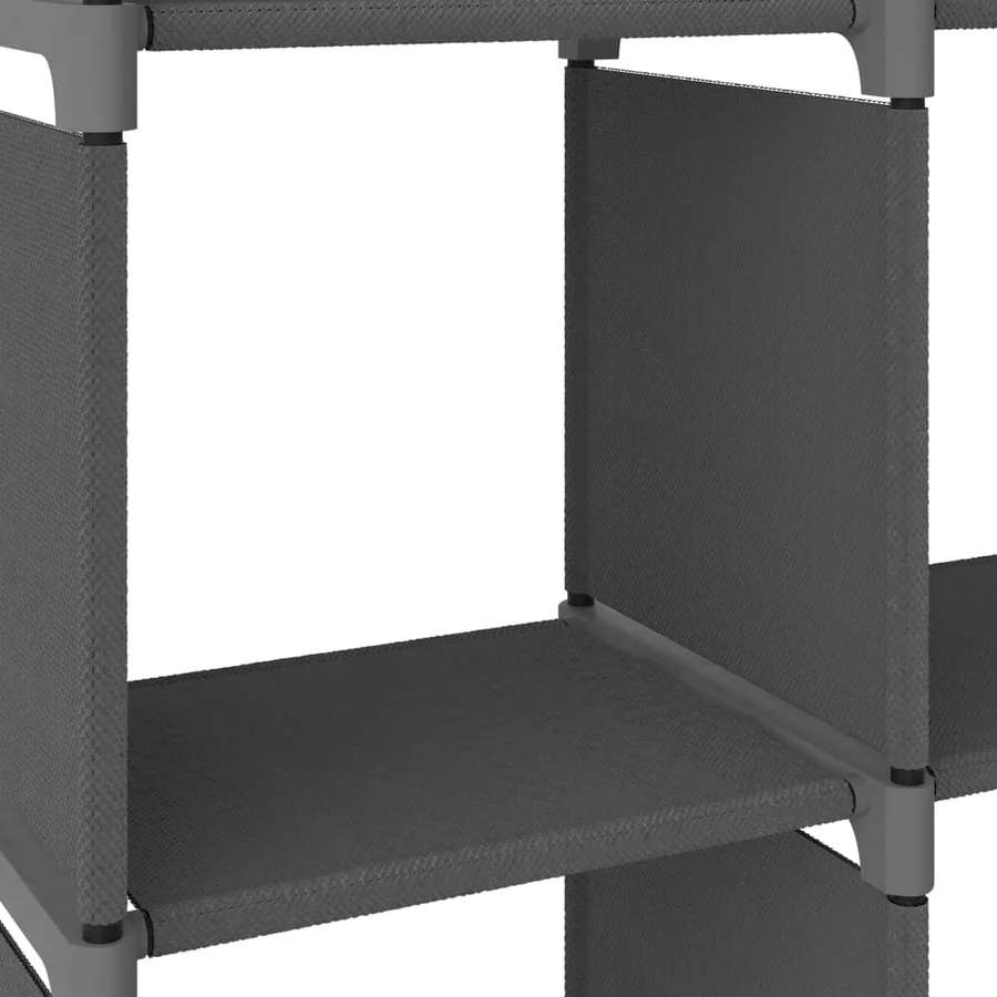 Étagère d'affichage 5 cubes Gris 103x30x72,5 cm Tissu - 6