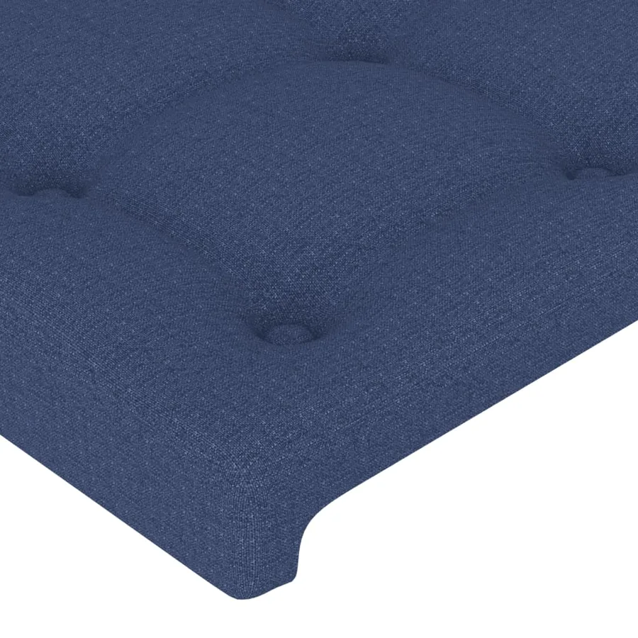 Tête de lit à LED Bleu 90x5x78/88 cm Tissu - 5