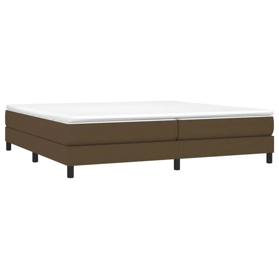 Sommier à lattes de lit avec matelas Marron foncé 200x200 cm - 3