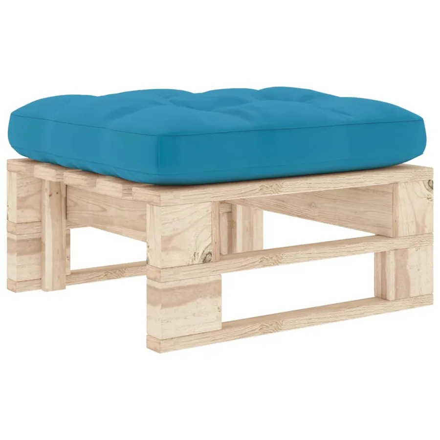 Pouf palette de jardin bois de pin imprégné - 2