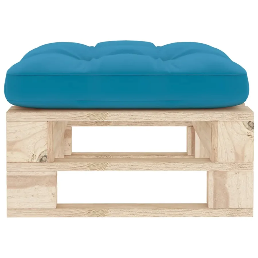 Pouf palette de jardin bois de pin imprégné - 3