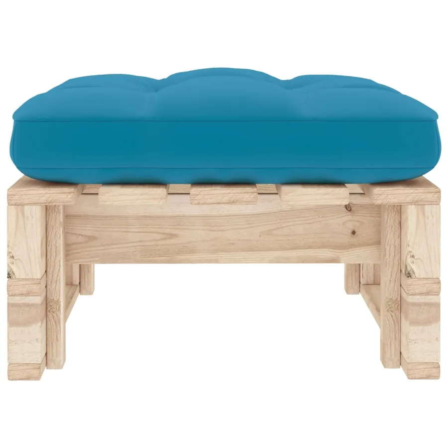 Pouf palette de jardin bois de pin imprégné - 4