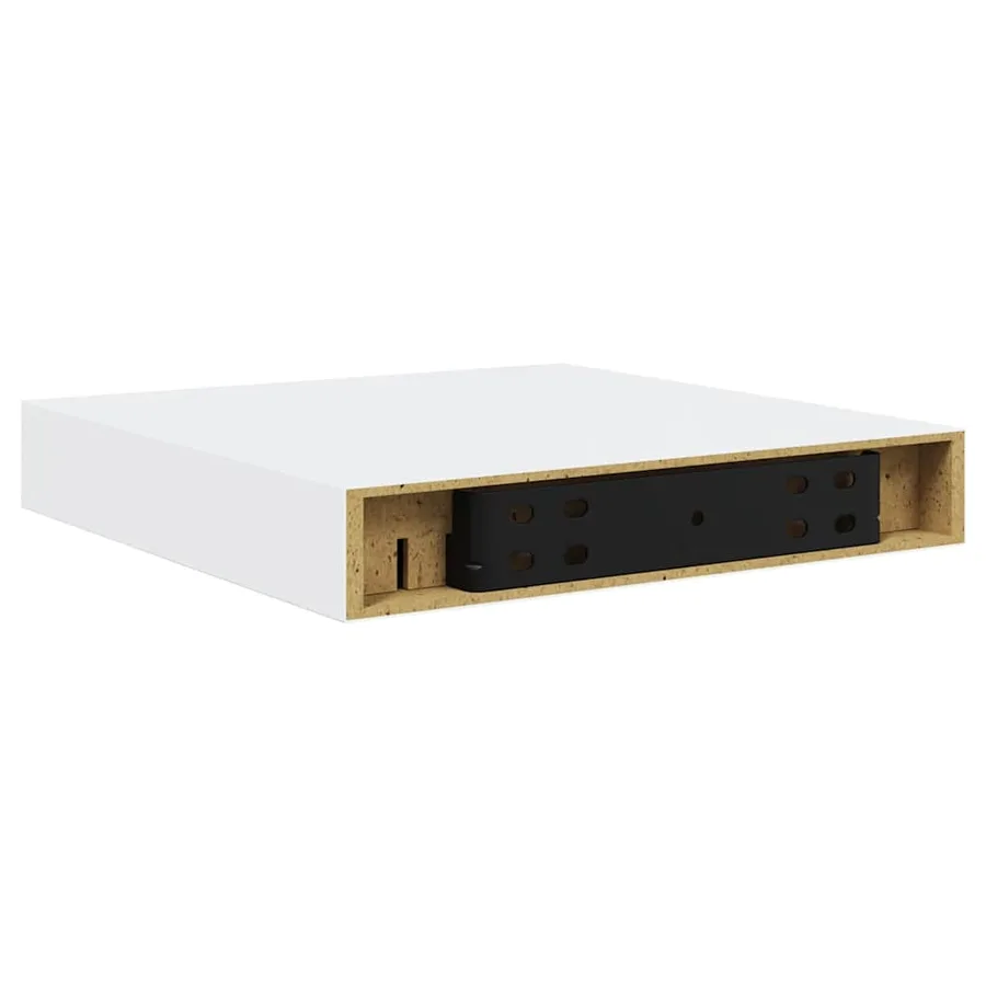 Étagère murale flottante Blanc brillant 23x23,5x3,8 cm MDF - 8