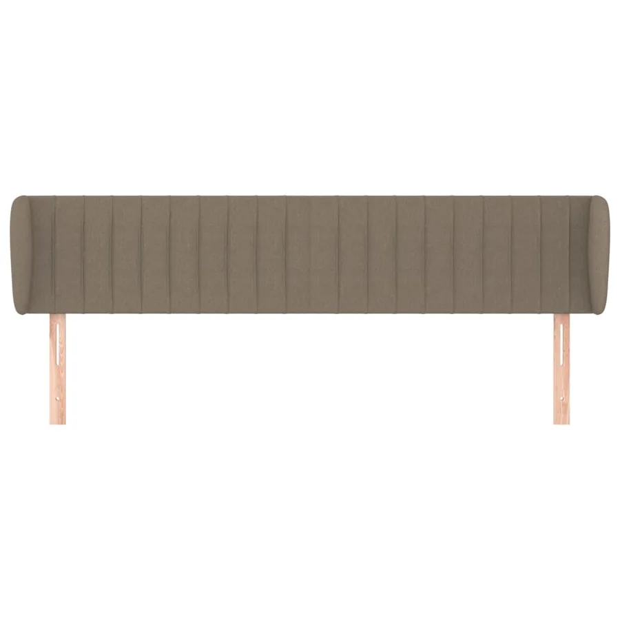 Tête de lit avec oreilles Taupe 163x23x78/88 cm Tissu - 3