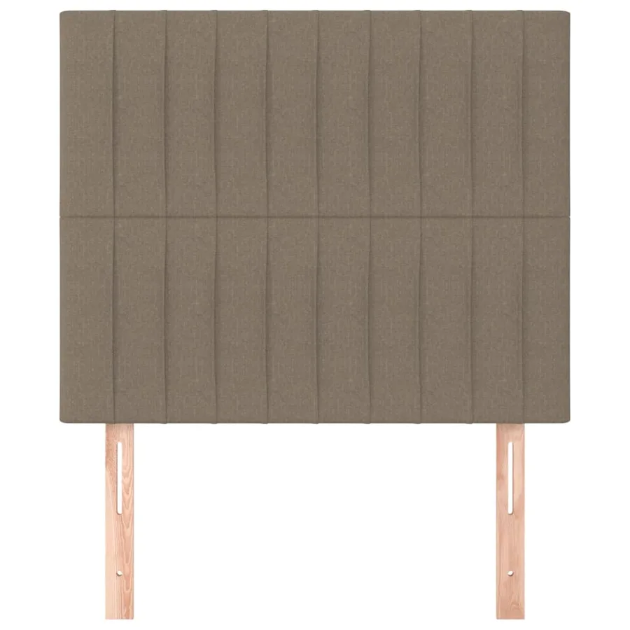 Tête de lit Taupe 80x5x118/128 cm Tissu - 3