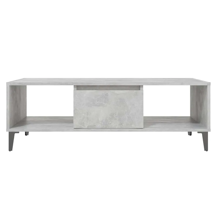 Table basse gris béton 103,5x60x35 cm bois d'ingénierie - 5