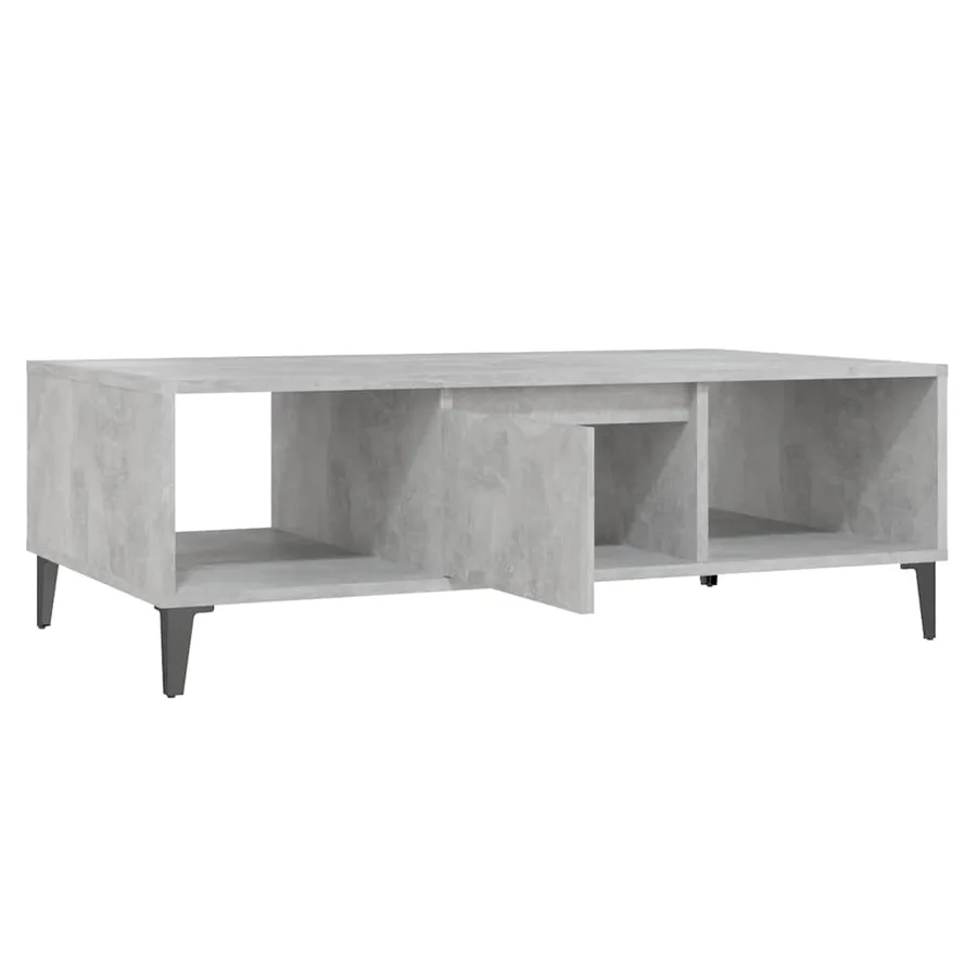 Table basse gris béton 103,5x60x35 cm bois d'ingénierie - 7