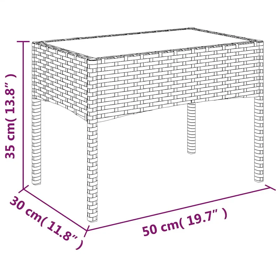 Salon de jardin 4 pcs avec coussins Noir Résine tressée - 11