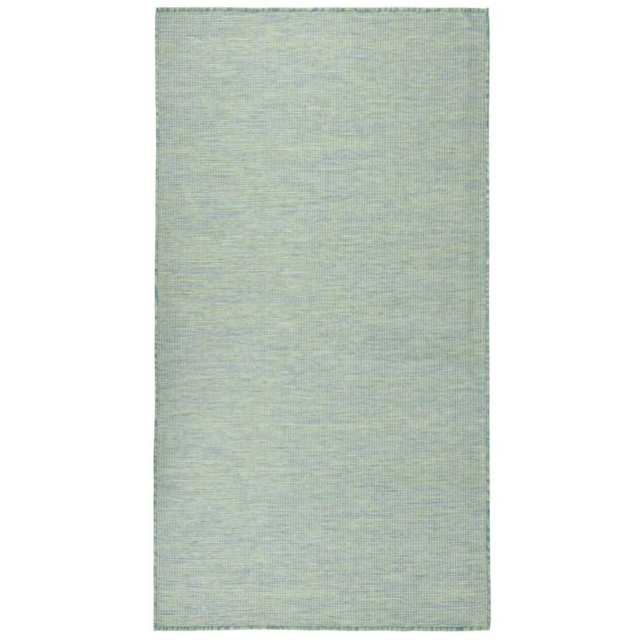 Tapis à tissage plat d'extérieur 80x150 cm Turquoise