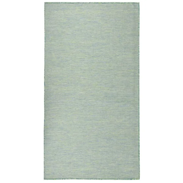 Tapis à tissage plat d'extérieur 80x150 cm Turquoise