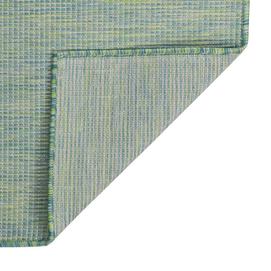 Tapis à tissage plat d'extérieur 80x150 cm Turquoise - 2