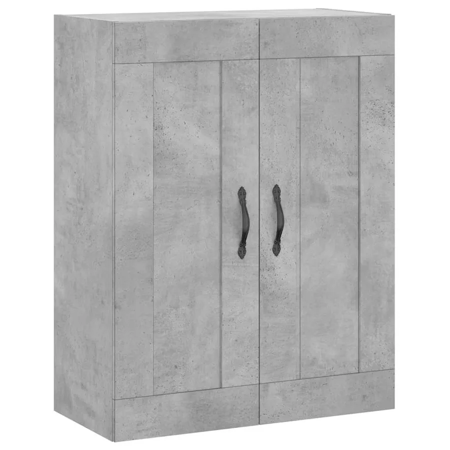 Armoires murales 2 pcs gris béton bois d'ingénierie - 5