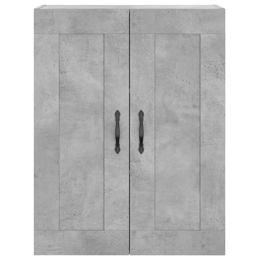 Armoires murales 2 pcs gris béton bois d'ingénierie - 6