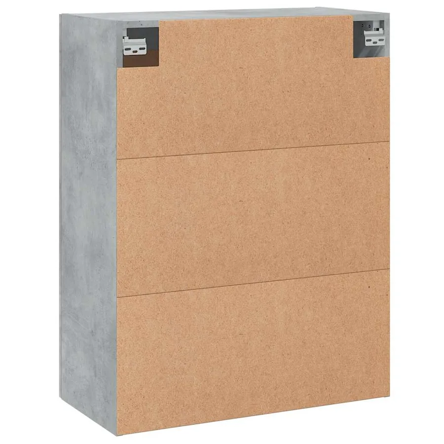 Armoires murales 2 pcs gris béton bois d'ingénierie - 8