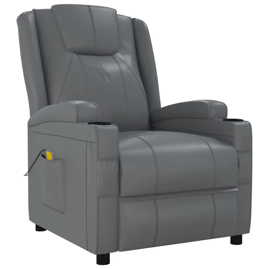 Fauteuil de massage Anthracite Similicuir - 2