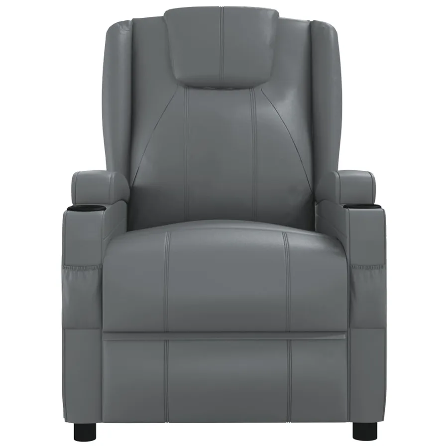 Fauteuil de massage Anthracite Similicuir - 3