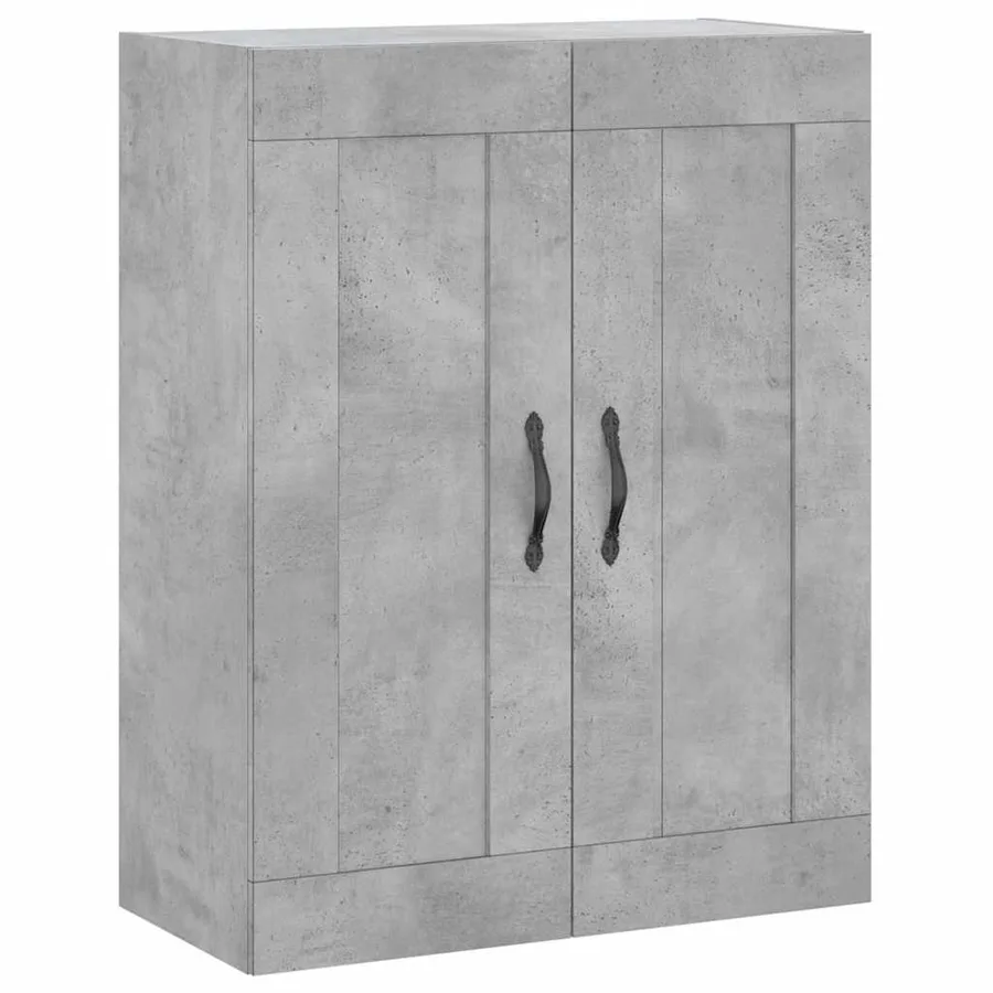 Armoire murale gris béton 69,5x34x90 cm bois d'ingénierie - 2