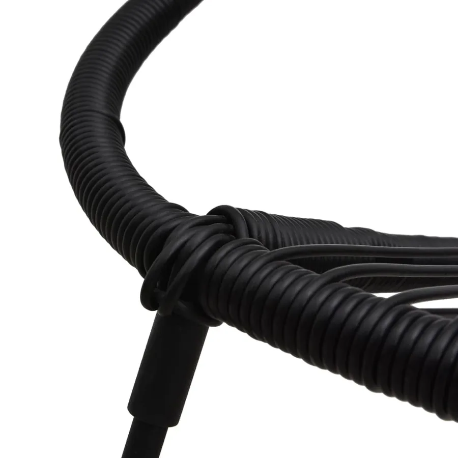 Ensemble à manger de jardin 7 pcs Noir Rotin PVC - 6