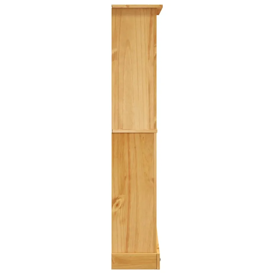 Bibliothèque 4 niveaux Gamme Corona Pin mexicain 80x29x150 cm - 4
